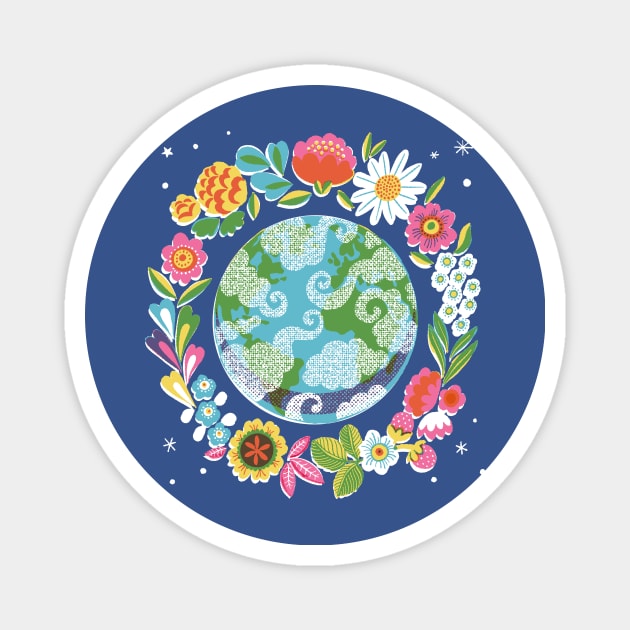 Peace on Earth Magnet by Rebelform